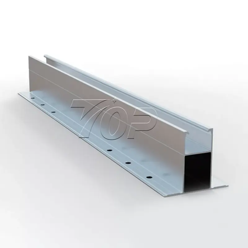 Minirail -systeem voor trapeziumvormige metalen dak zonne -energie