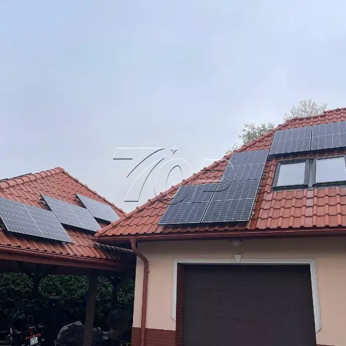 Tegel dak zonnebrand