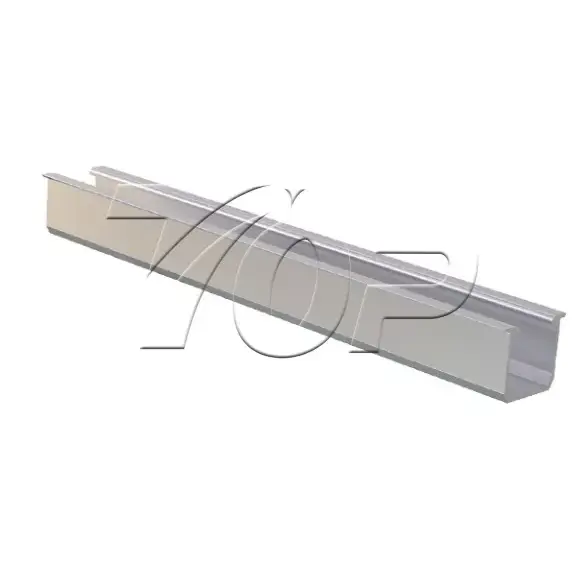 U Type aluminium rail voor het montagesysteem van het zonnepaneel